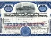 Certificate, Stock - Detroit and Cleveland Navigation Company