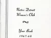Yearbook - Native Detroit Women's Club
Year Book, 1967-68