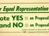 Flier, Political - For Equal Representation...
Vote YES on Proposal 2
and NO on Proposal 3