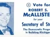 Card, Political - (X) Vote for Robert S. McAllister