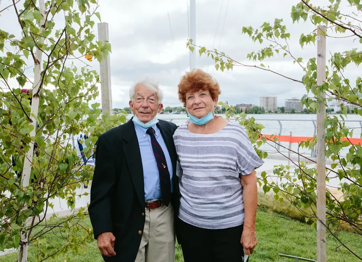 Mac McAdam and wife in 2020