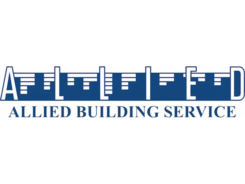 Allied Building Service logo with stylized text.