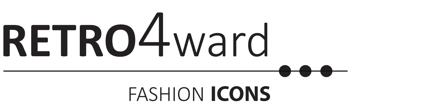 Retro4ward logo with "Fashion Icons" text underneath.